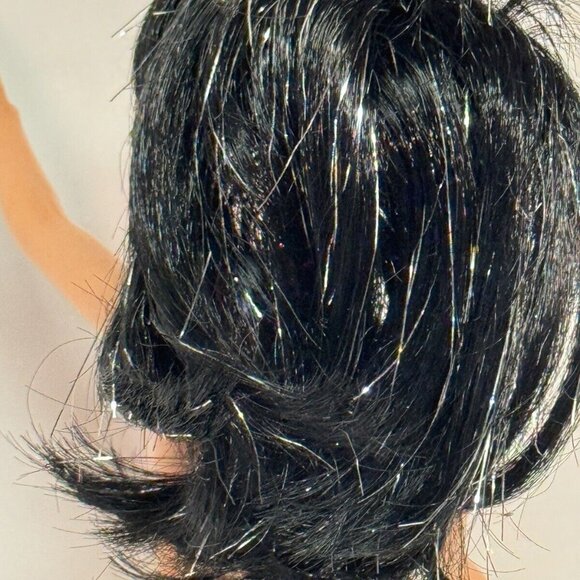 1985 Vintage Jetta , Jem and The Misfits Doll Black and silver hair - Picture 3 of 9